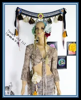 belly dance top transparent thin belly dance top with trumpet sleeves gypsy bohemia ce209 210