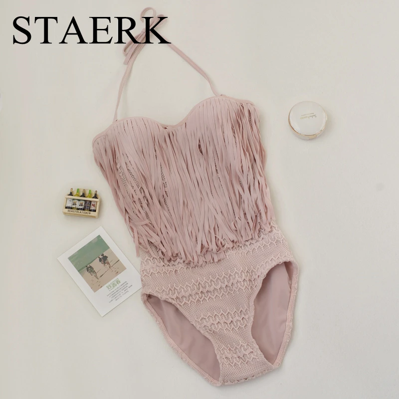 STAERK 2018 Новый Цельный купальник кисточка купальники женские Монокини с бахромой
