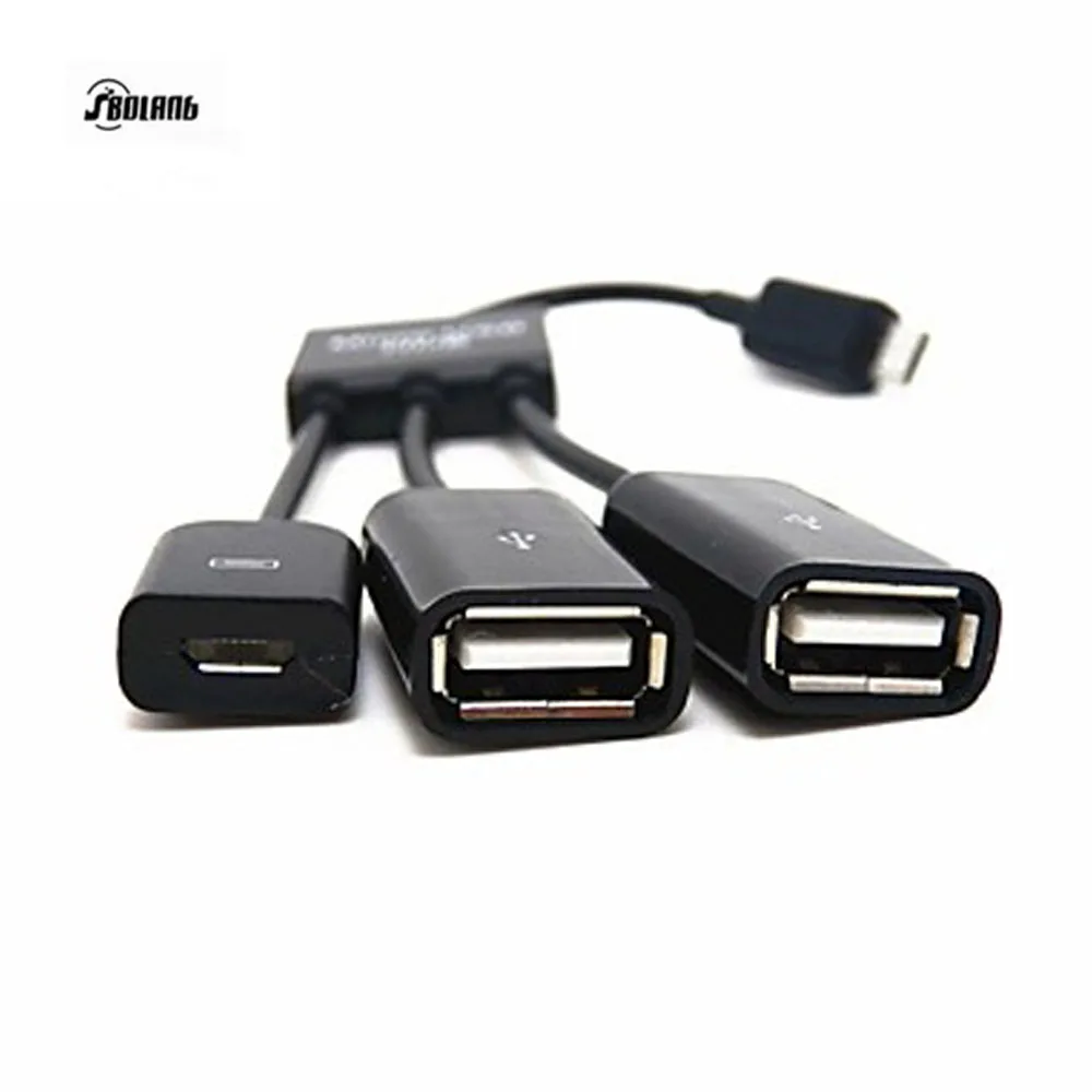 0.6ft Осьминог Форма Micro USB Внешний 2 Порта HUB OTG Кабель для Samsung|cable for samsung|cable forcable micro