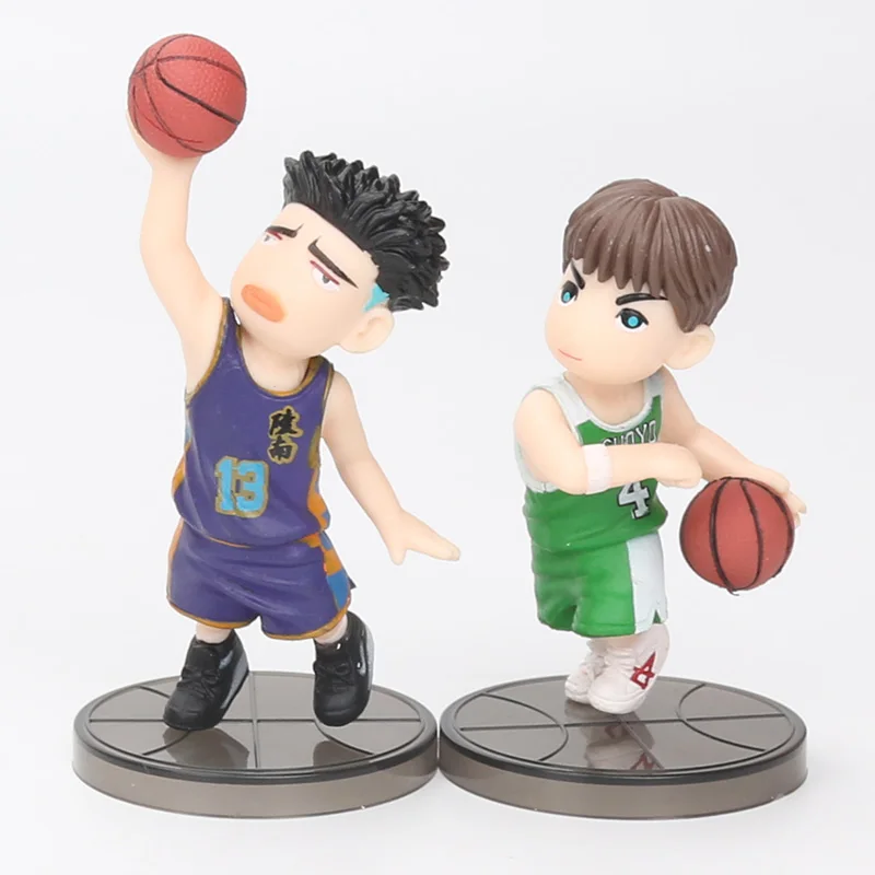 

5pcs/set Cartoon Slam Dunk action Figures Japanese Anime Basketball Figure Toys Basketball Sakuragi Hanamichi PVC Model Toys