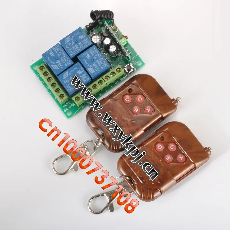 DC12V 4CH RF Беспроводной дистанционного Управление Системы/Беспроводной