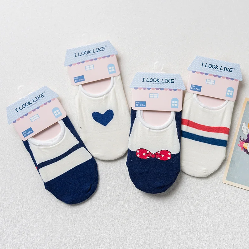 В продаже! Летние хлопковые носки с рисунками персонажей мультфильмов 4 пары 22