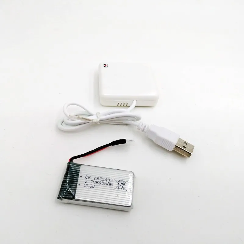 3.7V 500mAh Battery USB Charger SYMA X5 X5C M68 HQ 905 CX-30 BBS868 R/C Helicopter Quadcopter Rc Spare Parts | Игрушки и хобби