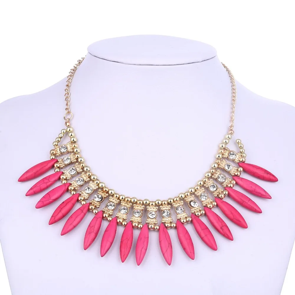 Горячая распродажа ожерелья Чокер с позолоченными подвесками в виде тессальских листьев Ювелирные изделия Бижутерия Простое высказывание.