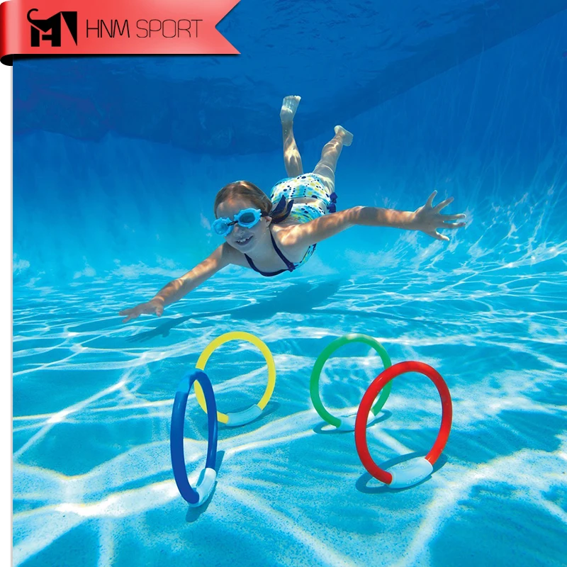 4 шт./лот кольцо для дайвинга аксессуар бассейна игрушка плавания детей водный
