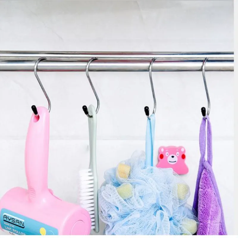 Крючки из нержавеющей стали практичная S образная кухонная вешалка для перил