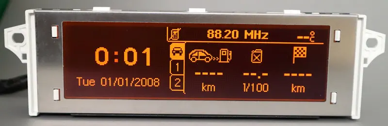 Экран с поддержкой USB и Bluetooth красный монитор 12 pin для Peugeot 307 207 408 citroen C4 C5 экран |