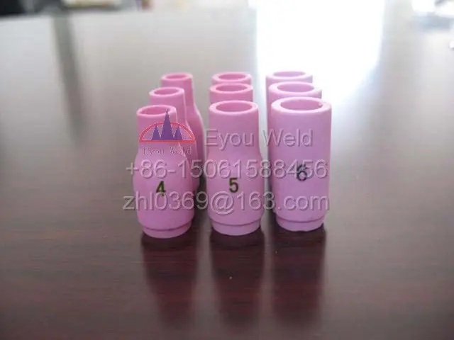 10pcs 13N10 6# Nozzle For Welding Torch WP9 WP20 - ceramic TIG Welding Consumables WP-9 WP-20