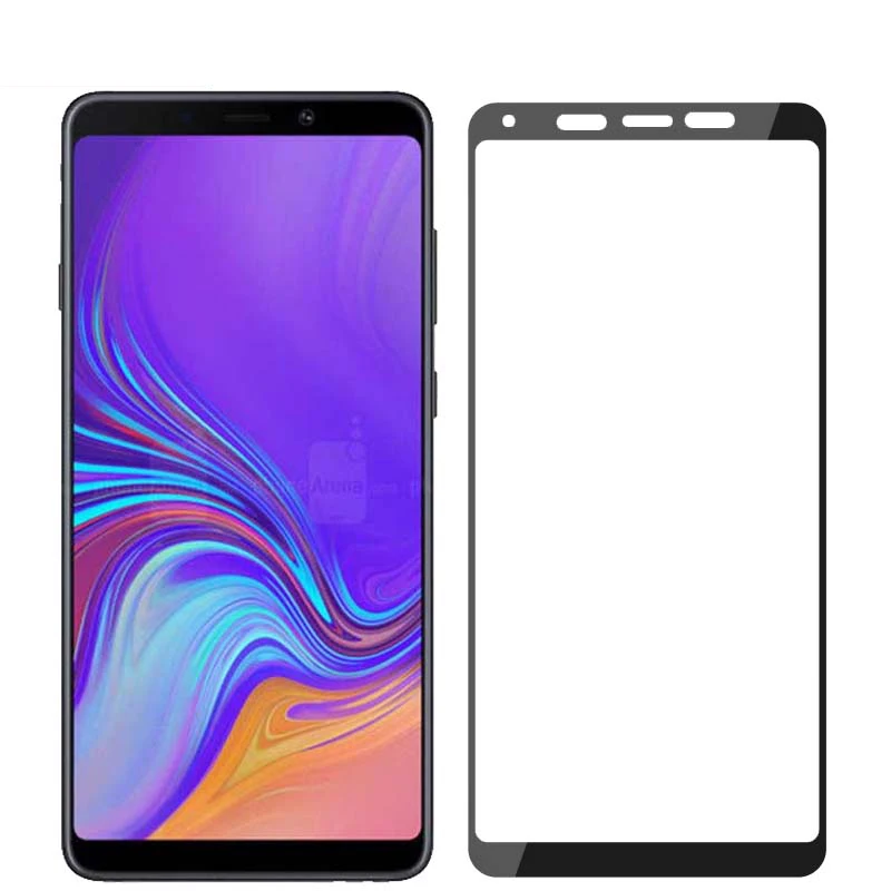 Закаленное стекло с полным покрытием для Samsung Galaxy A9 2018 защитная пленка экрана star
