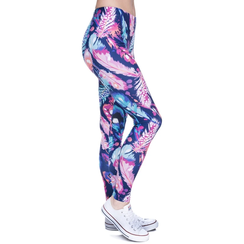 Повседневные леггинсы женские для фитнеса цветные на осень и зиму штаны