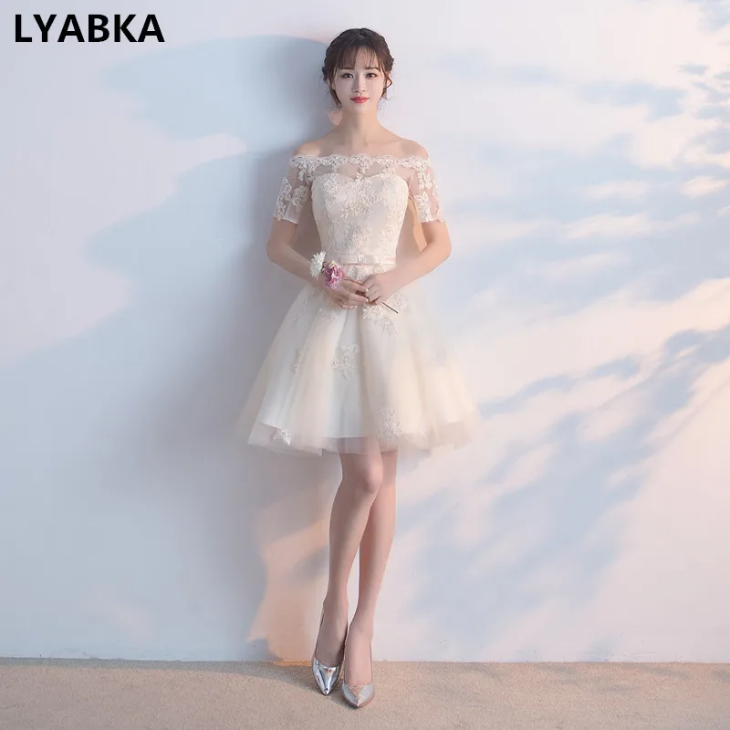 Выпускные платья vestidos гала линии Короткие 2017 Fahion Scoop Средства ухода за кожей шеи