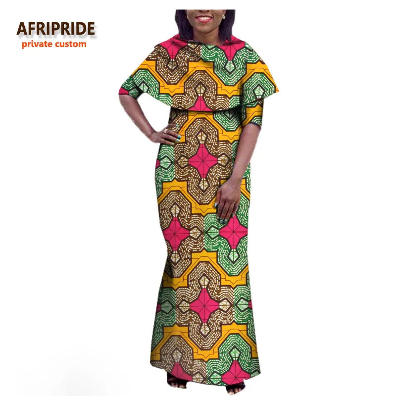 Новое Осеннее Африканское женское платье AFRIPRIDE индивидуальное Платье макси с