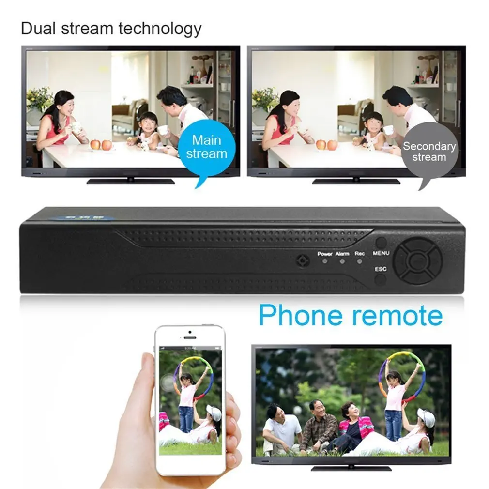 8 Каналы H.264 видеорегистратор видеонаблюдения 960H Регистраторы DVR P2P корпус