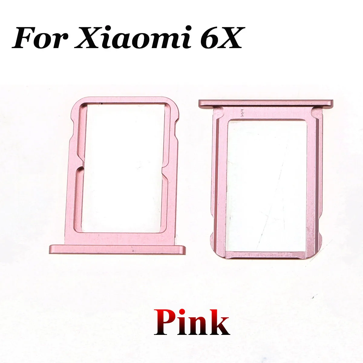 6X-Pink Юйси для Xiaomi mi A1 5X mi 5X mi A1/для Xiaomi mi A2 6X mi 6X mi A2 sim-карта лоток адаптер держателя слота запасные части - Цвет: 6X-Pink