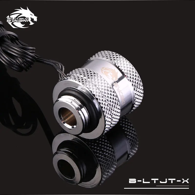 Silver Bykski B-LTJT-X, 14 мм светильник ing жесткие трубки фитинги, G1/4 ромбовидный узор встроенный светильник, для OD14mm жесткие трубки - Цвет лезвия: Silver