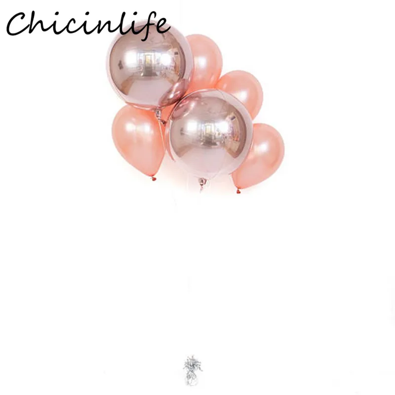 Chicinlife 1 шт. 18 дюймов 4D круглый шар в форме сферы фольга воздушный Свадебный