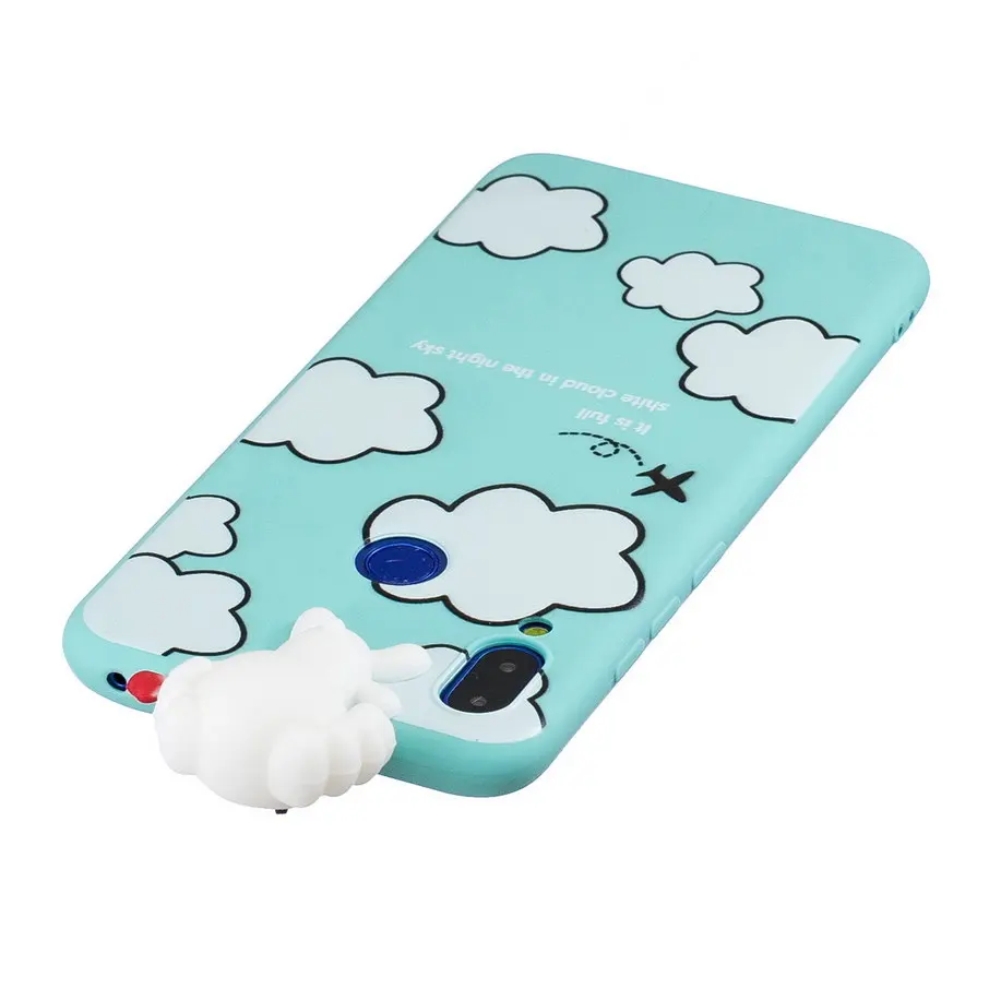 Silicone Case For Xiaomi Redmi Note 7 Pro Soft TPU 3D Cover Bear Cat Owl Patterned xiaomi cover redmi Go | Мобильные телефоны и