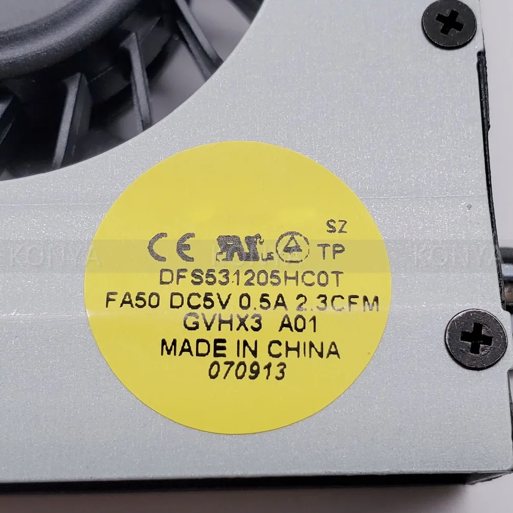 Новый оригинальный вентилятор охлаждения процессора Dell Alienware M17X R3 R4 GVHX3 0GVHX3