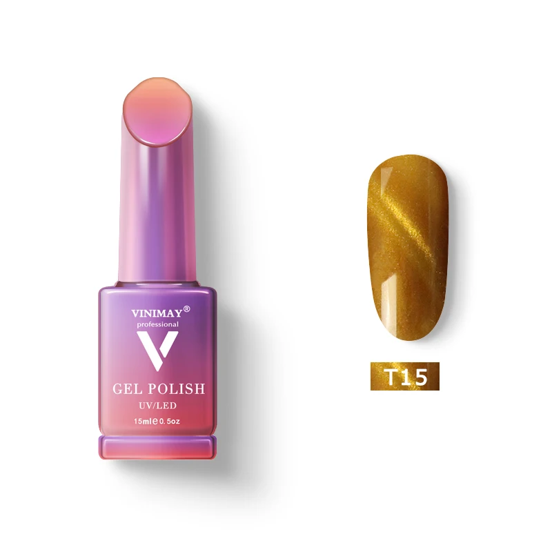 T15 VINIMAY Гель-лак для ногтей vernis полуперманентный УФ-Гель-лак для ногтей - Цвет: T15