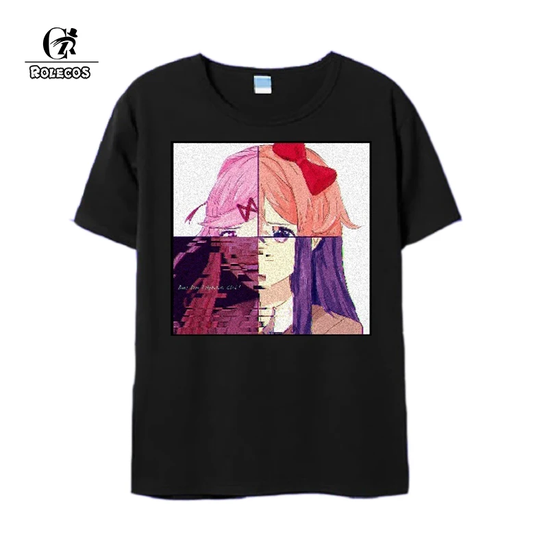 ROLECOS игра Doki литературная Клубная Футболка костюмы для косплея Sayori Yuri Natsuki Monika