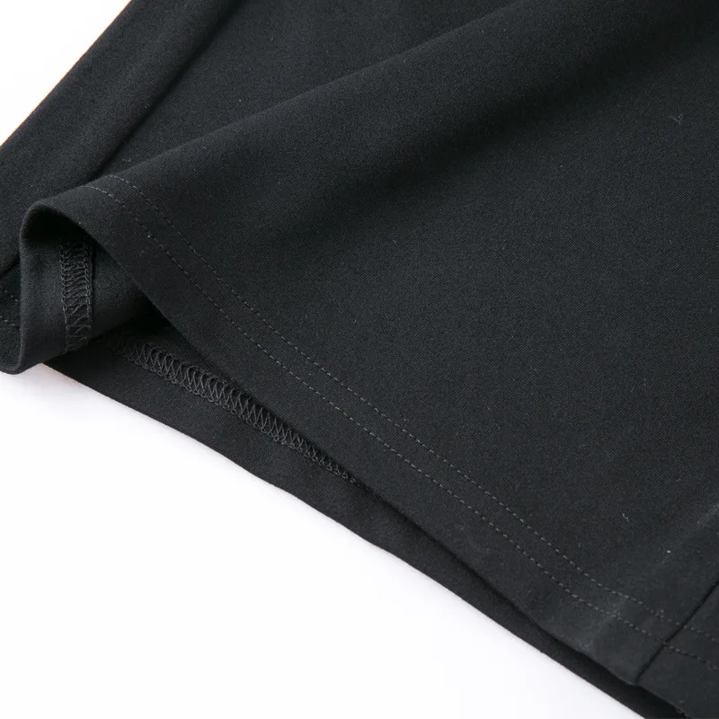 

2017 Spring Women Plus Size Pants Black L-5XL Loose Show Slim Elastic Waist Wide Leg Trousers For Female High Quality