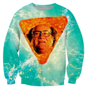 1 PLstar Cosmos Новая мода Danny Dorito свитер с круглым вырезом Danny DeVito in Nacho сырный аромат 3d принт для мужчин и женщин пуловер - Цвет: 1