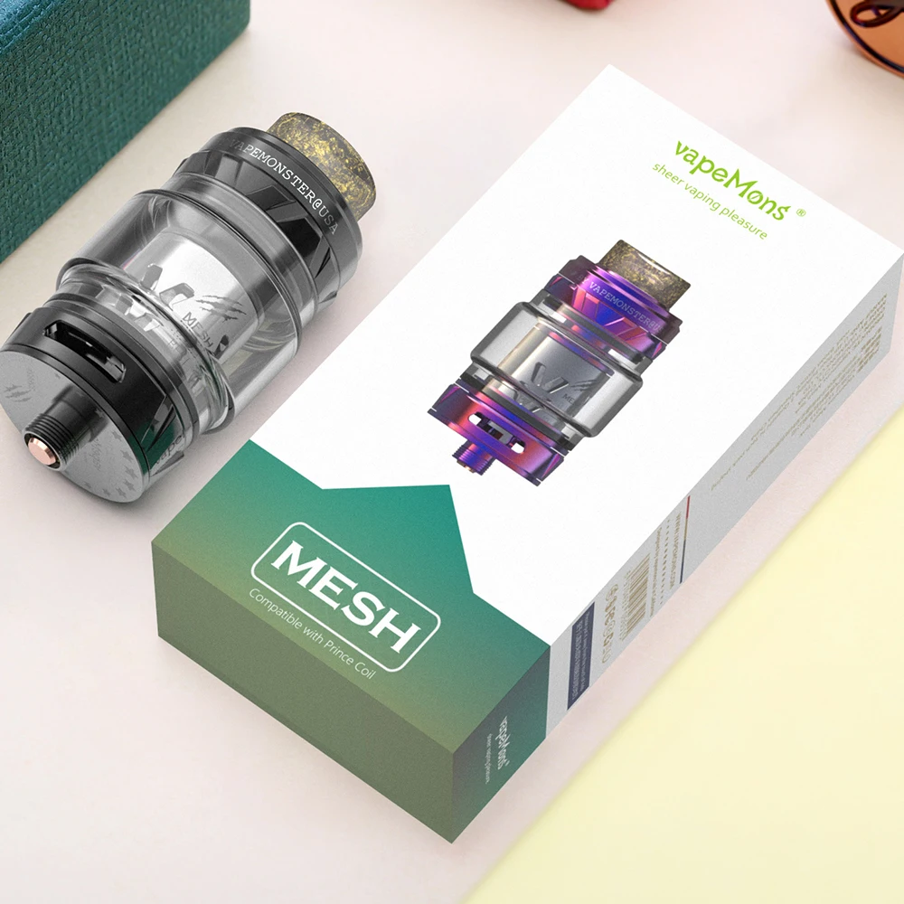 Vapemons сетчатый Vape бак большой 7 мл емкость RBA 510 нить 0.15ohm Топ заполнения