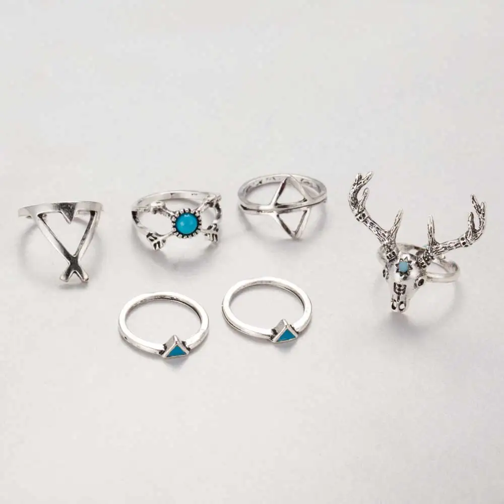 Женский винтажный комплект колец в стиле бохо 7 шт./компл.|set office|ring pillow setset laptop |