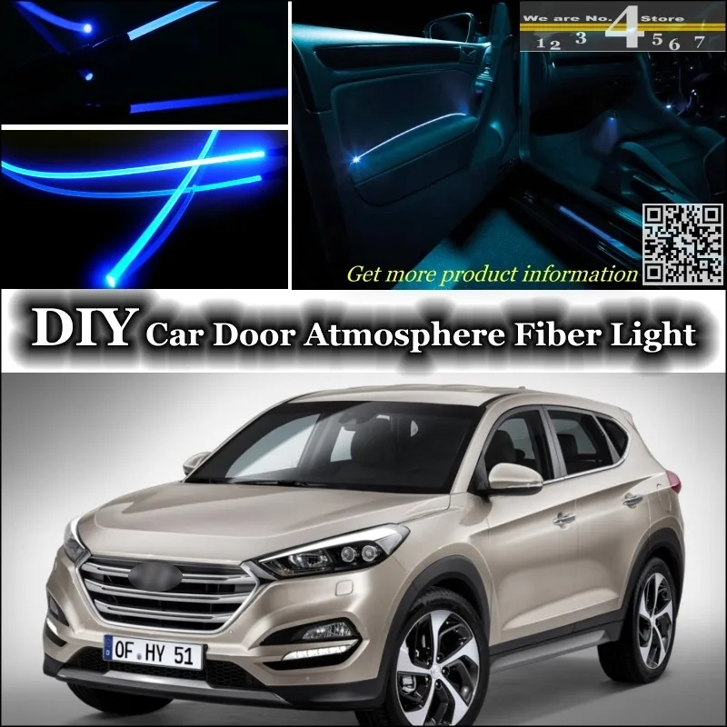 Внутреннее освещение для Hyundai Tucson настройсветильник атмосферы оптоволоконная