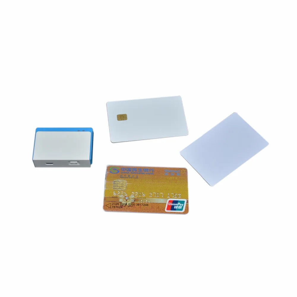 Bluetooth три в одном Мобильный кард ридер с контактной/бесконтактной IC картой