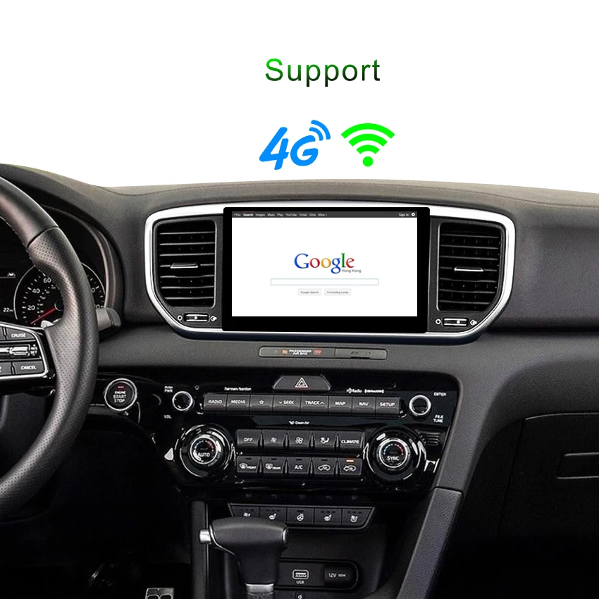 Dinpei 9 дюймов Android 0 PX5 4G + 32G автомобильный мультимедийный плеер для KIA sportage 2018 2019 KX5 gps