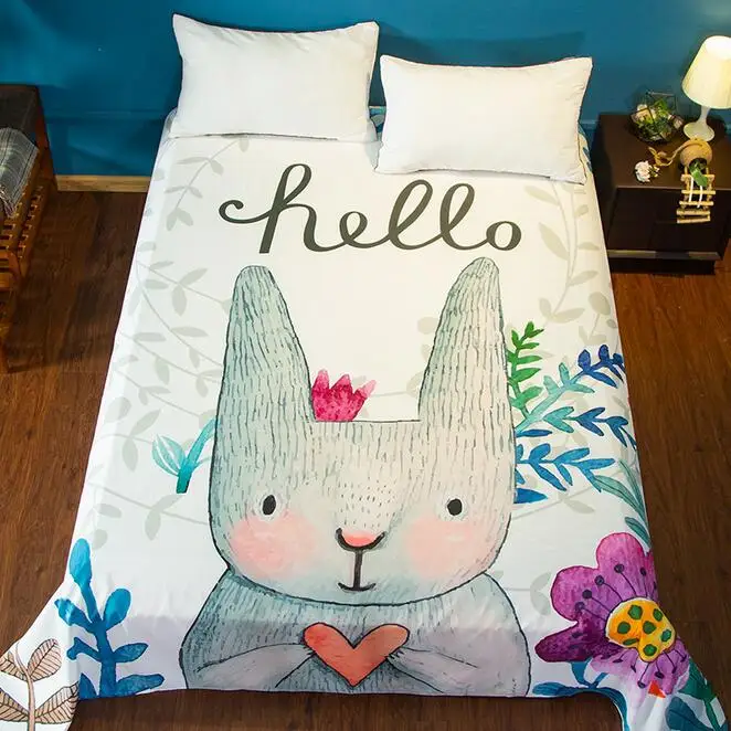 11 Kawaii Bed Sheets Japanese Anime Chibi Maruko Umaru Chan Cat Chinese Characters Printed Dorm Textile Twin Full Queen King Size - Цвет: 11