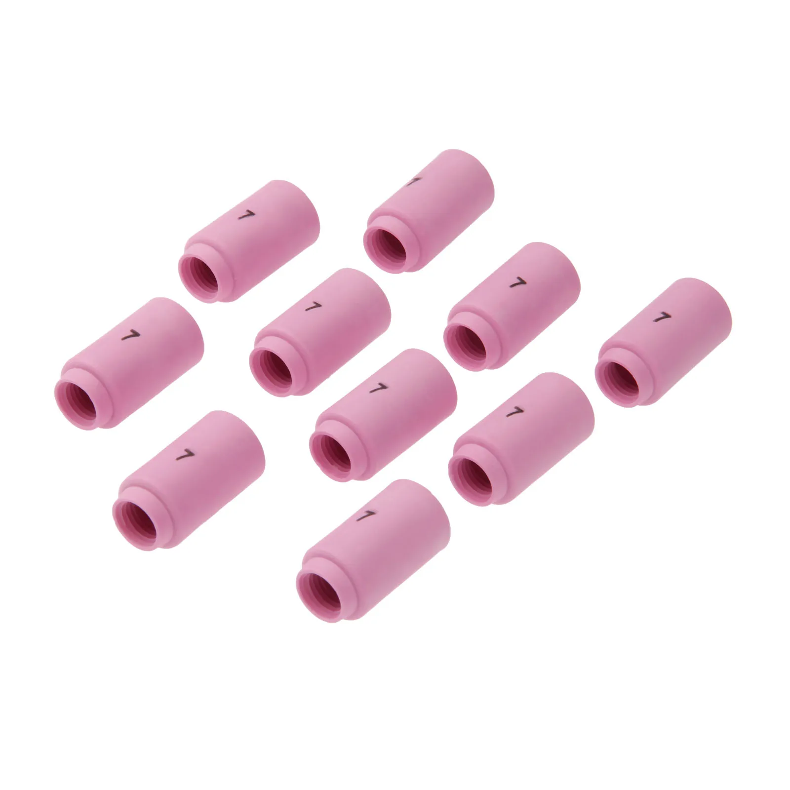 

DRELD 10PCS TIG Alumina Ceramic Shield Cup 13N11 7# Fit TIG Welding Torch Consumables SR PTA DB WP 9 20 25 Gas Lens Nozzle Cup