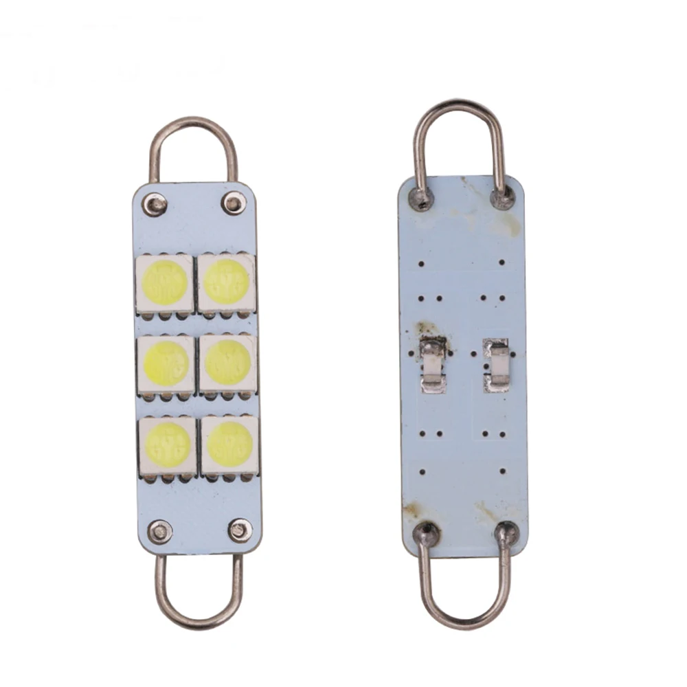 Автомобисветодиодный светодиодная жесткая петля 5050 6SMD 44 мм светодиодные лампы