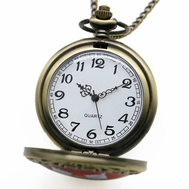 Pocket Watch Russia Soviet Sickle Hammer Antique Quartz Necklace Pendant Mens Gift With | Наручные часы