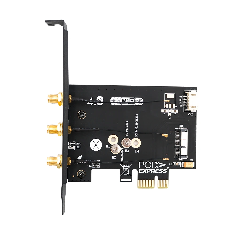 Bcm943602CS bcm943224PCIEBT2 беспроводная Wi-Fi Bluetooth 4,0 модульная карта для pci-e 1x адаптер для hackintosh apple, WiFi hackintosh