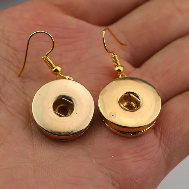 

19 стилей на выбор! Diy оснастки ювелирные изделия золото 12 мм Металл Очаровательная кнопка серьги для женщин девушек серьги оптом