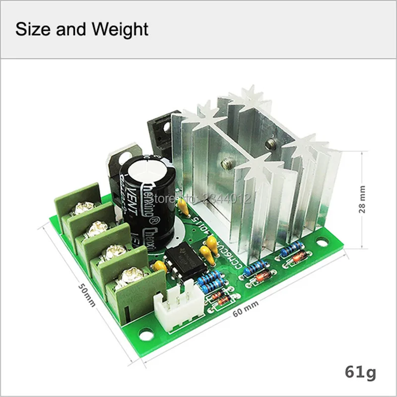 PWM CCM6C контроллер скорости двигателя постоянного тока 20A 24V 12V 6V 30V регулятор