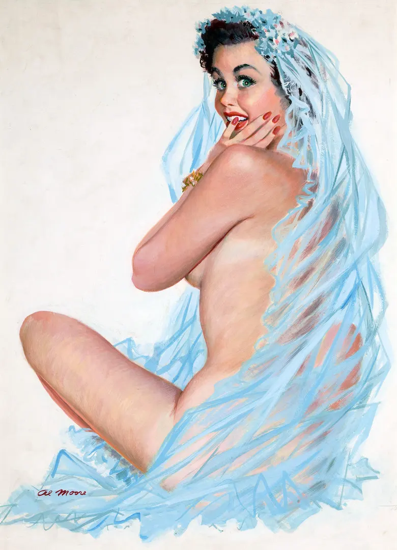 Vintage Al Buell 1950's Pin Up Girls Pop Art Kraft Posters Classic Canvas Paintings Wall Stickers Home Decor Gift | Дом и сад
