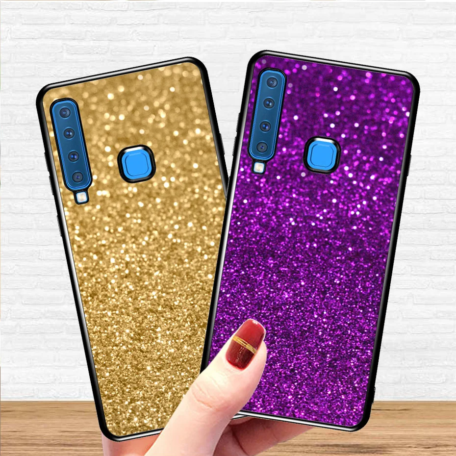 Чехол для Samsung Galaxy A9 2018 A5 A3 J7 J3 J5 2017 2016 S10 lite S9 S8 J2 J4 J6 Plus A8 A6 A7 J8 блестящие чехлы