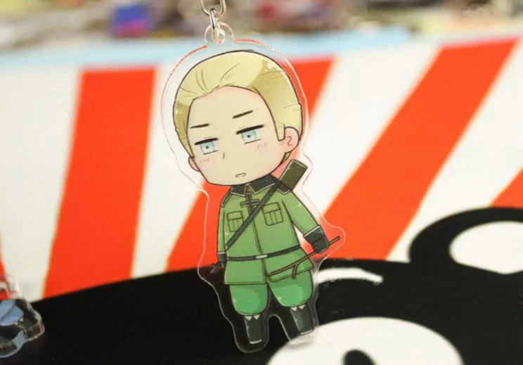 1 шт. симпатичный аниме оси мощность Hetalia акриловая сумка для ключей подвесные брелоки фигурка косплей игрушки для детей подарок - Цвет: 6