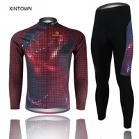 xintown mens team ciclismo cycling jersey bib pants sets sports wear bicycle long sleeve clothing