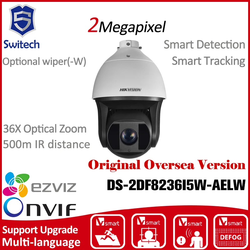 DS 2DF8236I5W AELW Hikvision Купольная Камера 2 МЕГАПИКСЕЛЬНАЯ 1080 P Открытый камера 36X Сети