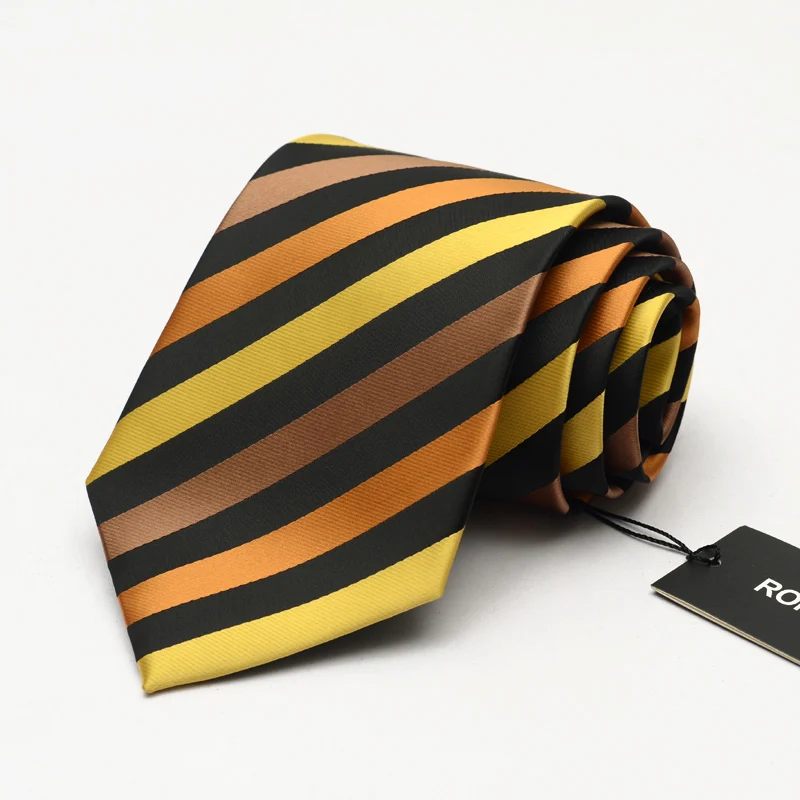 Мужской галстук бабочка в полоску золотистого и черного цвета 2019|brand tie|business tietie