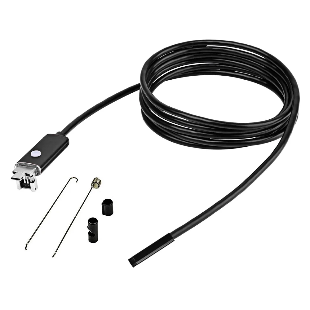 AN99 5.5 мм 2in1 USB эндоскопа Камера разъем Micro бороскоп Android инспекции Малый Провода