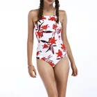 Женский слитный купальник, винтажные купальники, пляжная одежда, однотонный купальник, 2020