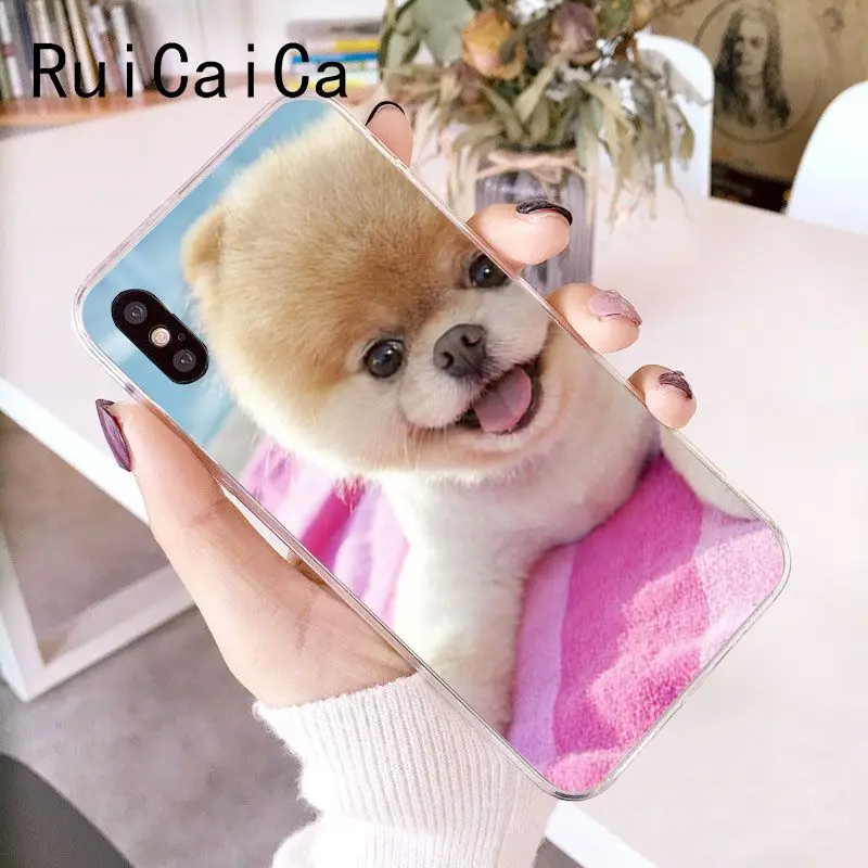 RuiCaiCa померанские собаки DIY Роскошный чехол для iPhone 8 7 6 6S Plus 5 5S SE XR X XS MAX 10 Coque