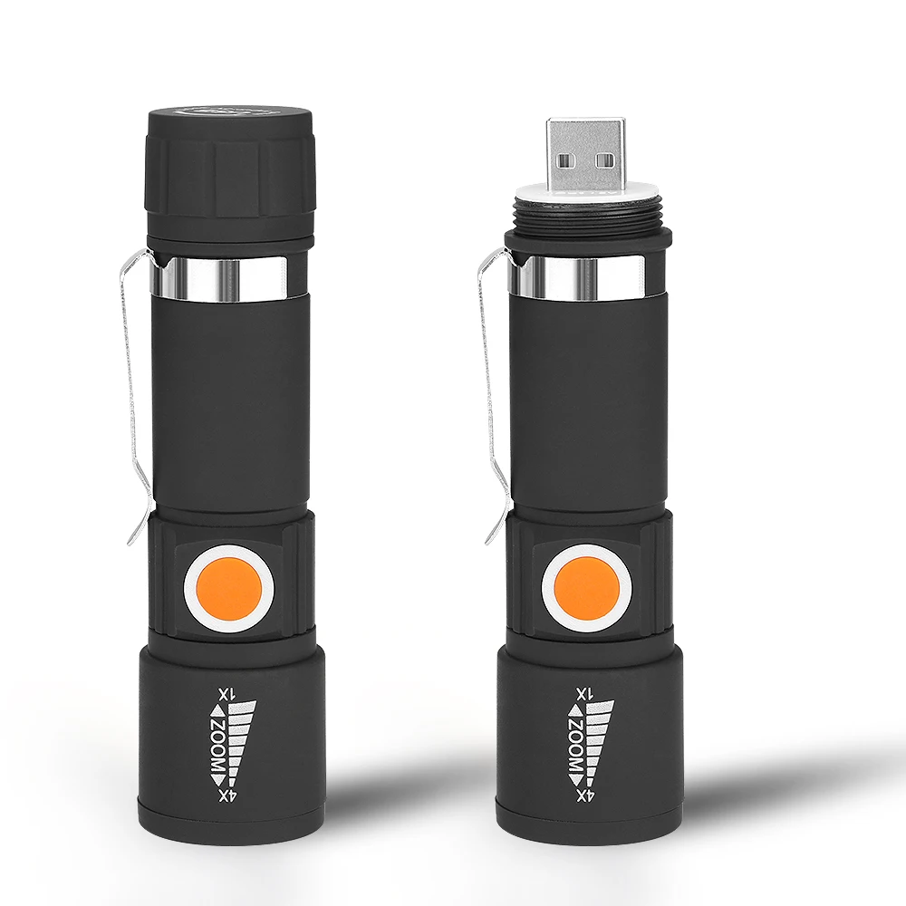 XPE фонарик фонарь 3 режима USB Перезаряжаемый светодиодный портативный