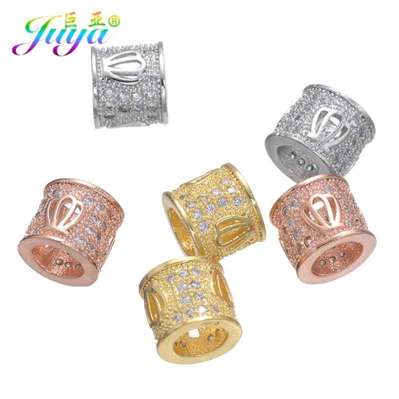 Juya 4 шт./лот оптовая продажа ювелирные украшения бусины золото/розовое золото
