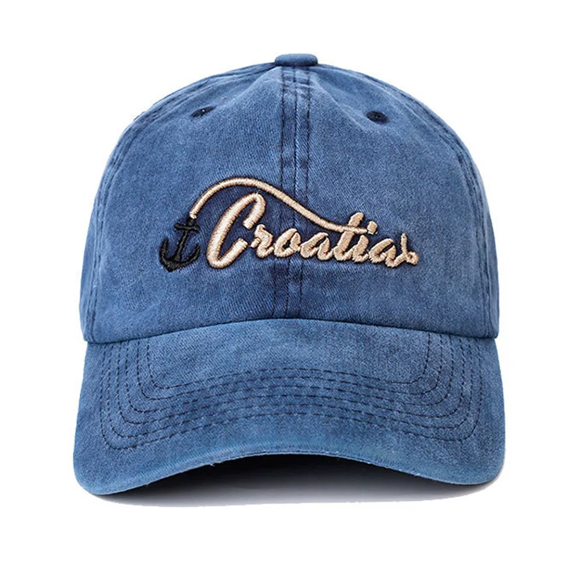 2018 New Washed Baseball Cap Men 100% Cotton Anchor Casual Dad Snapback Hat Women Bone Unisex Letter Visor Trucker Casquette | Аксессуары